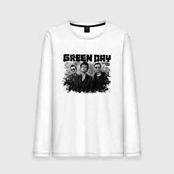 Лонгслив хлопковый мужской GreenDay, цвет: белый