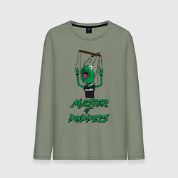 Лонгслив хлопковый мужской Metallica Master of Puppets, цвет: авокадо