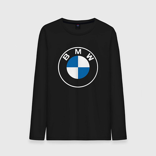 Мужской лонгслив BMW LOGO 2020 / Черный – фото 1