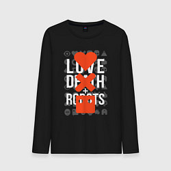 Лонгслив хлопковый мужской LOVE DEATH ROBOTS LDR, цвет: черный