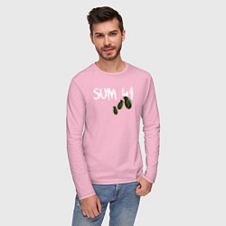 Лонгслив хлопковый мужской Sum 41, цвет: светло-розовый — фото 2