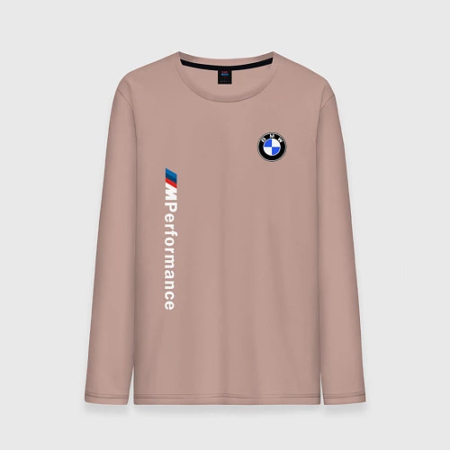 Мужской лонгслив BMW M PERFORMANCE 2020 / Пыльно-розовый – фото 1