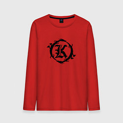 Лонгслив хлопковый мужской Кукрыниксы спина, цвет: красный