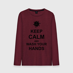 Мужской лонгслив Keep Calm & Wash Hands