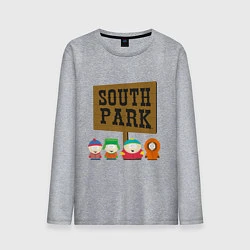 Лонгслив хлопковый мужской South Park, цвет: меланж