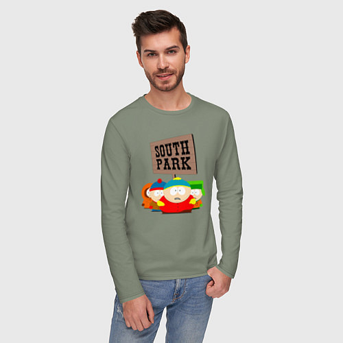 Мужской лонгслив ЮЖНЫЙ ПАРК / Авокадо – фото 3