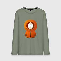 Лонгслив хлопковый мужской ЮЖНЫЙ ПАРК, цвет: авокадо