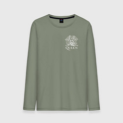 Лонгслив хлопковый мужской QUEEN, цвет: авокадо