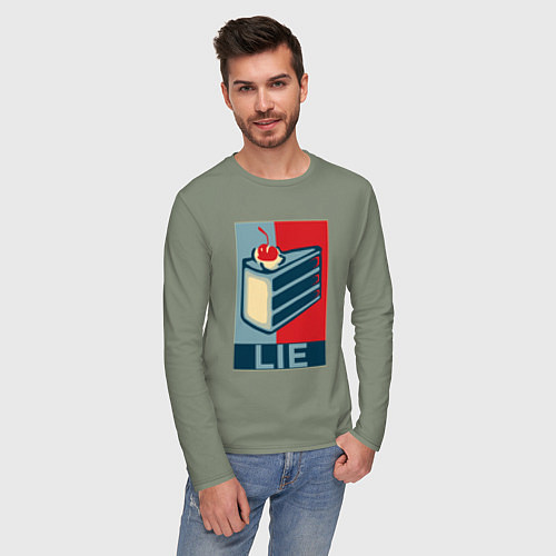 Мужской лонгслив PORTAL / Авокадо – фото 3