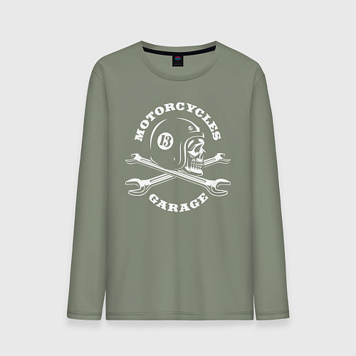 Мужской лонгслив Garage / Авокадо – фото 1