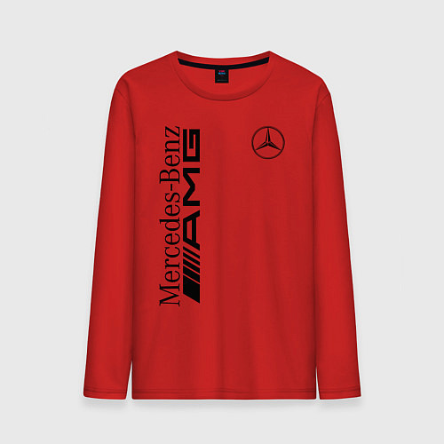 Мужской лонгслив MERCEDES-BENZ AMG / Красный – фото 1
