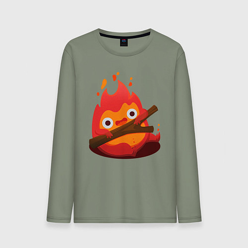 Мужской лонгслив Calcifer / Авокадо – фото 1