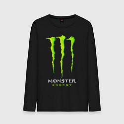 Лонгслив хлопковый мужской MONSTER ENERGY, цвет: черный