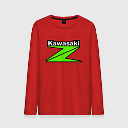 Лонгслив хлопковый мужской KAWASAKI Z, цвет: красный