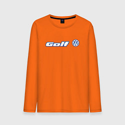 Лонгслив хлопковый мужской Volkswagen Golf Z цвета оранжевый — фото 1