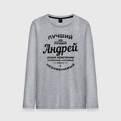 Лонгслив хлопковый мужской Андрей лучший, цвет: меланж