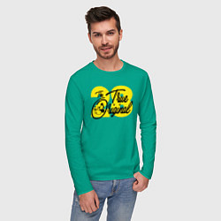 Лонгслив хлопковый мужской Микки Маус 28 цвета зеленый — фото 2