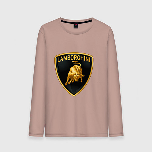 Мужской лонгслив Лаборджини / Пыльно-розовый – фото 1