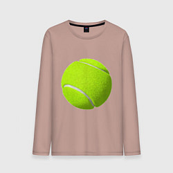 Лонгслив хлопковый мужской Теннис, цвет: пыльно-розовый