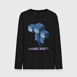 Лонгслив хлопковый мужской Minecraft game, цвет: черный