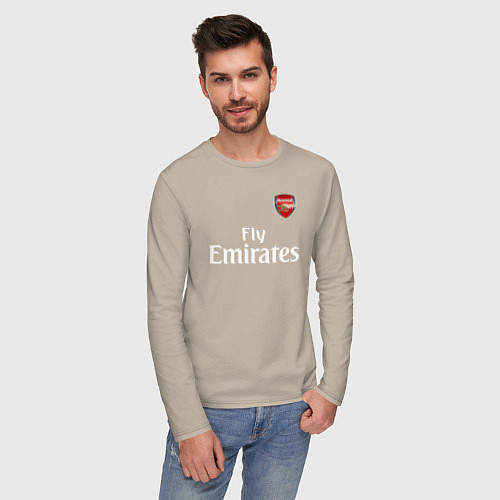 Мужской лонгслив ARSENAL / Миндальный – фото 3