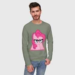 Лонгслив хлопковый мужской Pinky Pie hipster, цвет: авокадо — фото 2