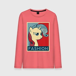 Лонгслив хлопковый мужской Trixie Fashion, цвет: коралловый