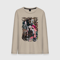 Лонгслив хлопковый мужской The Witcher wild hunt, цвет: миндальный