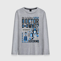 Мужской лонгслив Hello, i'm the Doctor