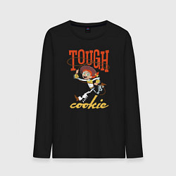 Лонгслив хлопковый мужской Tough cookie цвета черный — фото 1