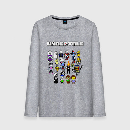 Мужской лонгслив UNDERTALE / Меланж – фото 1