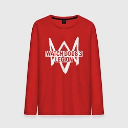Лонгслив хлопковый мужской Watch Dogs: Legion, цвет: красный