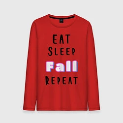 Лонгслив хлопковый мужской Fall Guys, цвет: красный