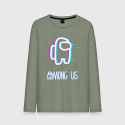 Лонгслив хлопковый мужской Among us, цвет: авокадо