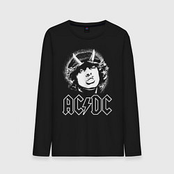 Лонгслив хлопковый мужской ACDC Angus, цвет: черный