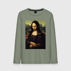 Лонгслив хлопковый мужской MARLILYN MANSON, цвет: авокадо