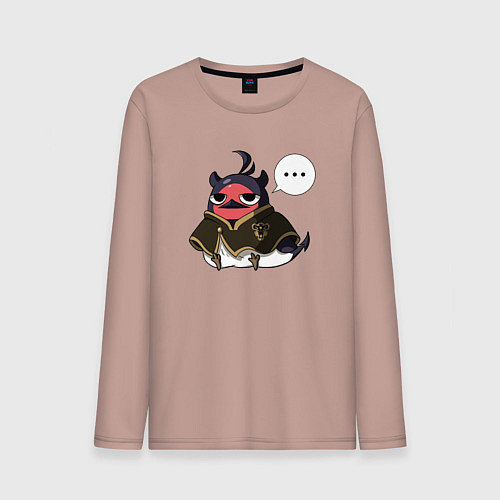 Мужской лонгслив Nero bird / Пыльно-розовый – фото 1