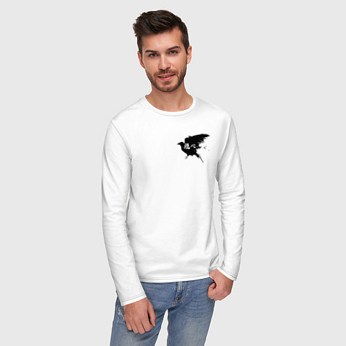 Мужской лонгслив Karasuno Karasuno High / Белый – фото 3