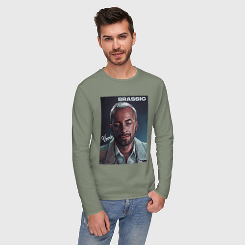 Мужской лонгслив Голяк Brassic Винни / Авокадо – фото 3