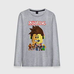 Лонгслив хлопковый мужской ROBLOX, цвет: меланж