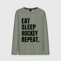 Мужской лонгслив EAT SLEEP HOCKEY REPEAT