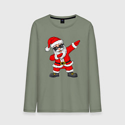 Лонгслив хлопковый мужской Dabing Santa, цвет: авокадо