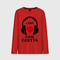 Мужской лонгслив I like David Guetta