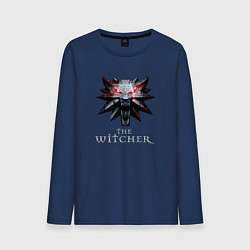 Лонгслив хлопковый мужской The Witcher, цвет: тёмно-синий