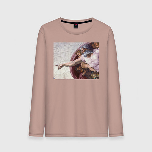 Мужской лонгслив Искусство / Пыльно-розовый – фото 1