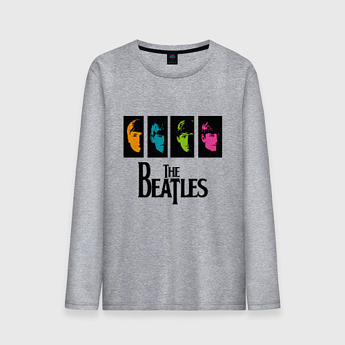 Мужской лонгслив Всемирный день The Beatles / Меланж – фото 1