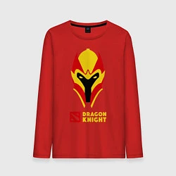 Лонгслив хлопковый мужской Dota 2: Dragon Knight, цвет: красный