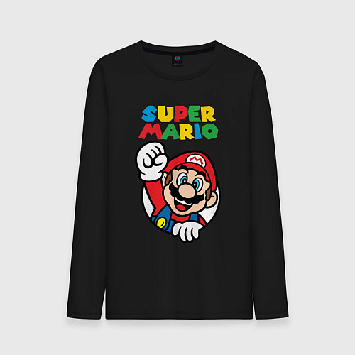 Мужской лонгслив Mario / Черный – фото 1