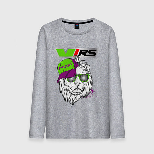 Мужской лонгслив Skoda RS Шкода РС Z / Меланж – фото 1