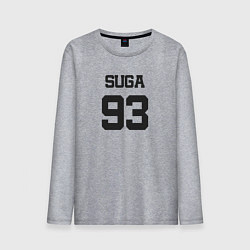 Лонгслив хлопковый мужской BTS - Suga 93, цвет: меланж